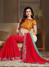 Mintorsi Sasural Vol-1 S Latest Fancy Exclusive Designer Festive Wear Heavy Georgette Saree With Embroidery Lace And Blouse Collection